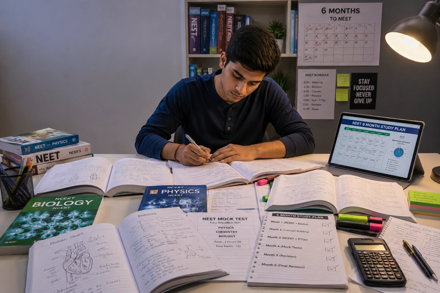 How to Prepare for NEET in 6 Months – Complete Study Plan for Droppers